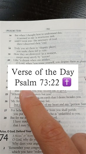 Psalm 73:22 • Bible Verse of the Day ✝️