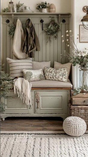 Rustic Cottage Entryways That Feel Warm & Lived-In