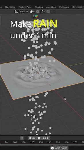 BLENDER Creates AMAZING Rain in Under 1 Minute