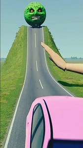 Big & Small Cars vs Giant 😇Hand Slap in the game BeamNG.drive #shorts #shortvideo #beamngdrive