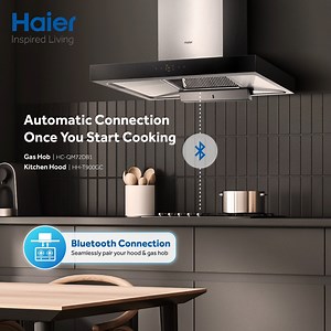 Look - no hands! 🤩 Automatically pair your kitchen hood and gas hob for a seamless cooking experience. ❤️‍🔥 #HaierInspiredLiving #MYHaier #HaierInspireMY #HaierKitchenHood | Haier