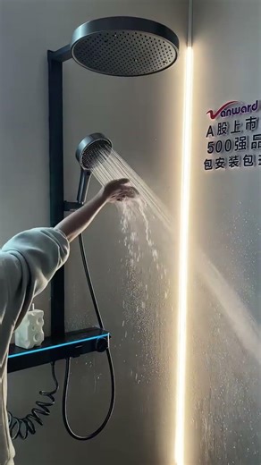 Modern touch mirror bathroom shower head classic design " #showerhead #bathroomvanity #shortsfeed