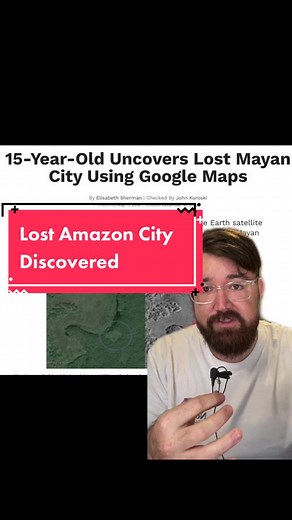 An ancient lost city has been discovered in the Bolivian Amazon! #archaeology #archaeologist #archaeologytiktok #archaeologylife #amazon #ancientruins #ancienthistory #history #bolivia #science #educationn#pyramid