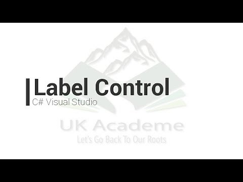 Label Control in Visual Studio C#