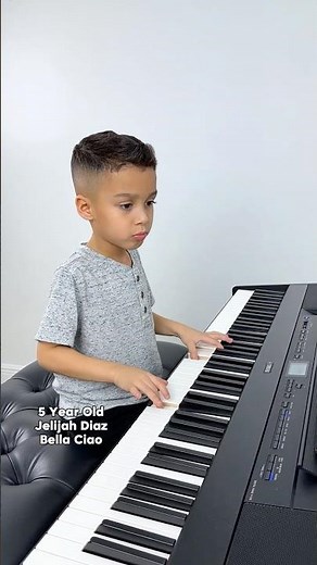 5 Year Old Piano PRODIGY Plays Bella Ciao 🇮🇹 Jelijah Diaz #piano #prodigy #bellaciao #talentedkids