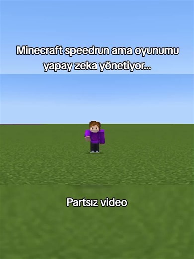 Minecraft bitirme speedrunu yapıyorum ama oyunumu yapay zeka yönlendirerek yardımcı oluyor... #fyp #minecraft #speedrun #minecrafttürkiye