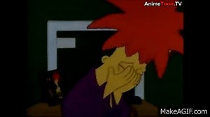 Sideshow Bob sobbing with maniacal laugh on Make a GIF