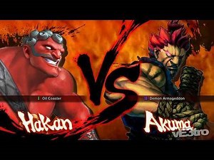 Super Street Fighter IV (4) - Hakan vs Akuma Match (HD 720p)