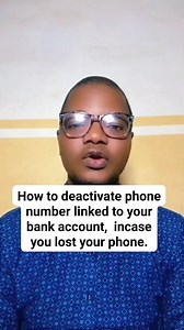 Do this in case you lost your phone... #code #phone #ussd #banking #finance | Adesina Sanjo Ogunrinu