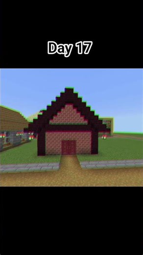 I build another house in minecraft biggest world day 17!! #minecraft #shorts