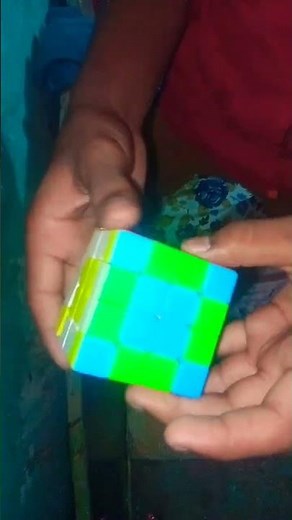 How to make chequerboard pattern on 4 by 4 Rubik's cube #shorts