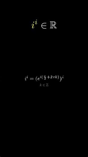 i^i é um número real #math #fyp #matematica #mathematica