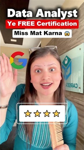 Become a Data Analyst in 2026 📊 FREE Google Certification for students #shorts #certification #free