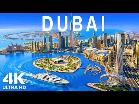 Dubai 4K Drone Views | Iconic Burj Khalifa, Palm Jumeirah & Stunning Coastline