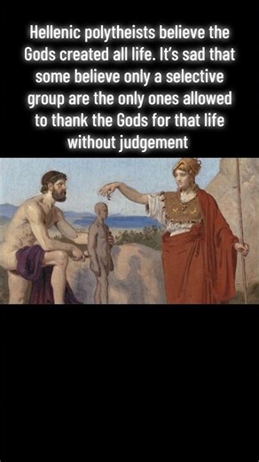 The Sculptor And The Goddess: The Divine Origin of Humanity #greekgods #polytheism #pagan