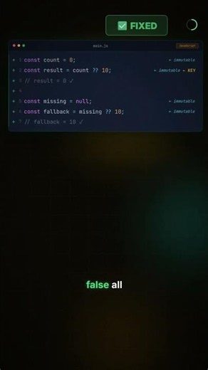 JavaScript's || breaks on zero (use ?? instead) ⚡