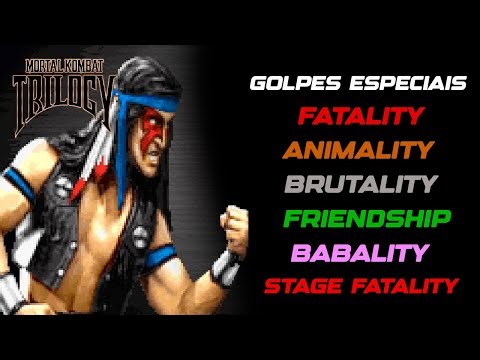 Mortal Kombat Trilogy - Nightwolf - Como fazer Todos Golpes Especiais e Finalizações