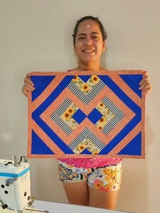 Tapete de Retalhos Patchwork: Passo a Passo Completo (45x60 cm)