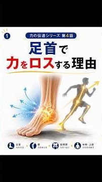 力が出ない原因は、足首でロスしているかもしれません。