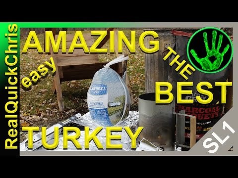 how to cook a turkey in a garbage or trash can