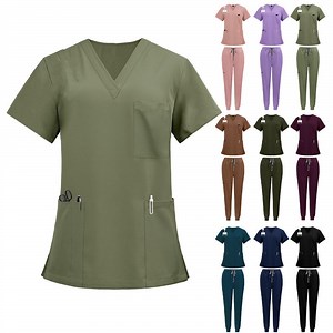 [Hot Item] Stretch Nursing Medical Scrubs Uniforms Sets