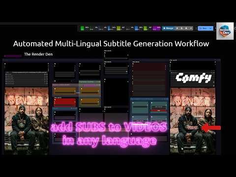 Automated Multi-Lingual Subtitle Generation Workflow (Gemma) [ANY video to ANY language #comfyui]