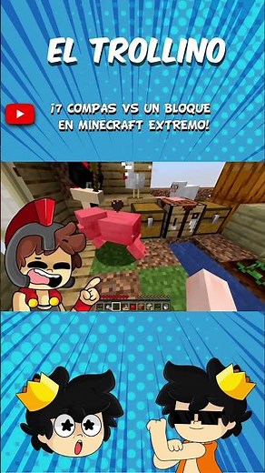 ¡7 COMPAS vs UN BLOQUE en MINECRAFT EXTREMO!