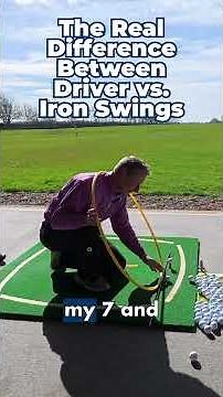 Driver vs. Iron Swing #golfswing #golflesson #golftips