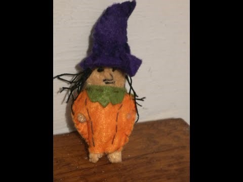 Make a cute felt witch