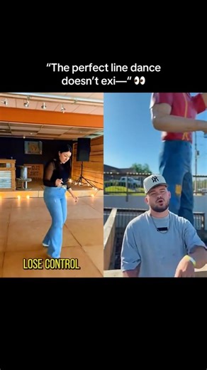 “The perfect line dance doesn’t exi—“ 👀 #lasso #linedance #jakebanfield
