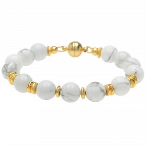 Antigua Beaches Bracelet in White Howlite