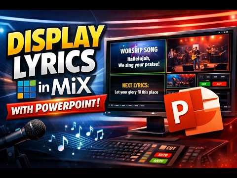 How to display Lyrics in vMix with PowerPoint