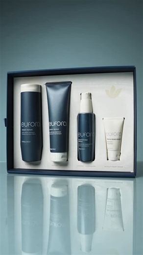 Eufora on Instagram: "Same ritual. New look 👀 The Sunday Reset Kit is back! Now with refreshed packaging and the same aloe-first, performance-backed formulas that restore scalp and hair health in four steps. Meet the four products that make it all happen ⤵️ ⭐️ Urgent Repair Gentle Detox Shampoo ⭐️ Urgent Repair Revitalizing Treatment ⭐️ Beautifying Serum ⭐️ Travel Sized Triple Bond Repair Treatment"