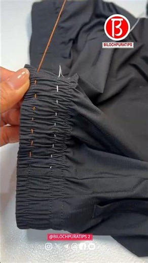 Pants waistband altered from large to small #bilochpuratips #sewing #helpmemakethismakesense