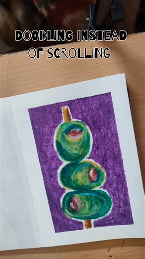 How to draw Olive #whattodraw #art #oilpastel #drawwithme #dailyshorts