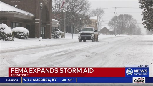 FEMA public assistance available to more counties after Winter Storm Fern