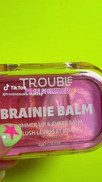MEET PETE AND PATTIE! ✨ Pete - Blue pH-reactive formula with a radiant glow that feels weightless and seamless. And a bit awkward looking? Must be a Trouble Maker. 💙 And Pattie. Pink with Gold Glitter Formula. A rosy balm infused with golden glitter for a sparkling, light- catching highlight that adds instant dimension to cheeks. 🩷 #troublemaker