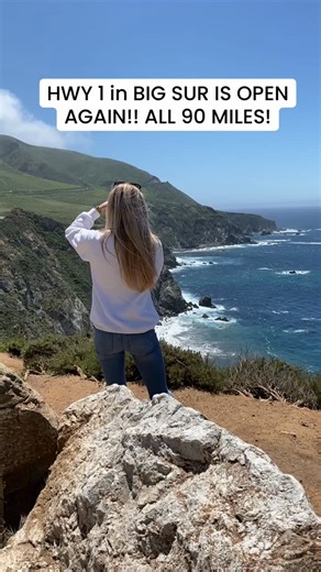 LOCALE | T I M E /// to plan a road trip to @visitcarmel ! HWY 1 through Big Sur is now open from Cambria to Carmel, all 90 miles! | Instagram