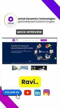 Ravi Mock Interview Javascript Implementation in CRM #software #jobsarch #course #startup#dynamics