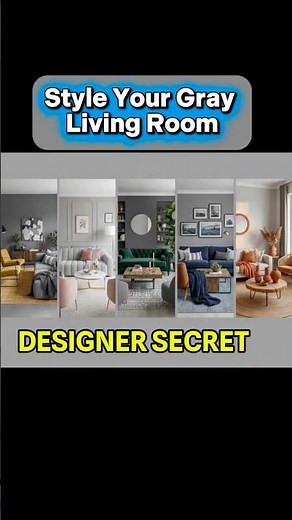 How to Style Gray: The Best Color Matching Combinations for Your Living Room 🎨#homedecor