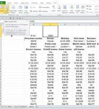 Print data of selected identification number Multi column databases in Excel
