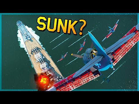 HOW MANY PLANES TO SINK THE YAMATO?! War Thunder