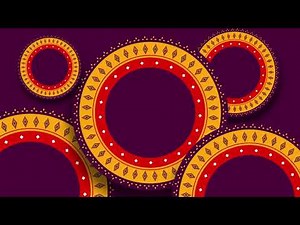 HD Ethnic Colorful Mandala Background Loops | Video Background Loops | VJ Loops | Siddam Bharat