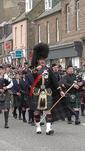 Video #reel showing Drum Majors leading the parade through Stonehaven in Aberdeenshire, Scotland. This was the start of the parade as they marched to the summit of Black Hill for the Stonehaven & District War Memorial Commemoration and Rededication Ceremony (1923-2023) on Saturday 20th May 2023. The massed bands were led by Drum Majors Robb Cumming and Rob Brownfield. The bands taking part included members of Newtonhill Pipeband, Lonach Pipe Band, Banchory Pipe Band, Howe O' The Mearns Pipe Band