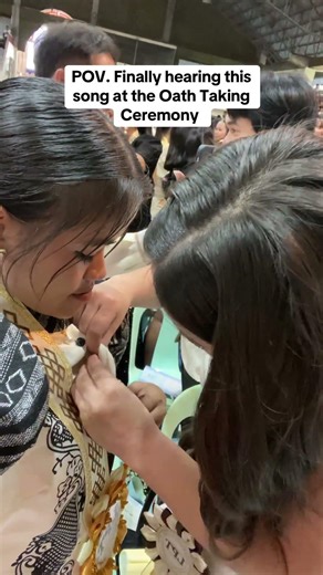 POV. Finally hearing this song at the Oath Taking Ceremony #shortvideo #shortsviral