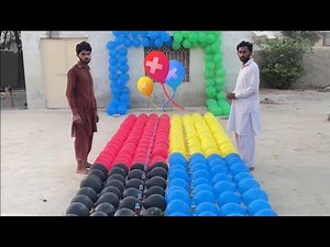 Unbelievable world record biggest balloon popping Challenge