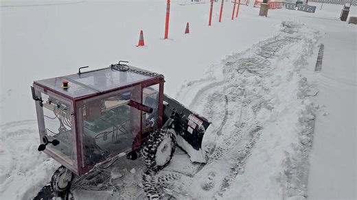 Today was "snow" problem for one of Dunwoody's autonomous snow plows. The winter weather was a welcome site for members of the Snow Devil team -- who used the snowy pileup to practice for next month's annual Autonomous Snow Plow Competition. #technicaleducation | Dunwoody College of Technology