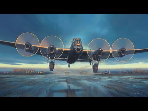 Timelapse Aviation Art | Avro Lancaster