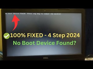 UPDATED 2024 ✅Dell Laptop /PC - How To Fix No Boot Device Found Press Any Key to Reboot the Machine