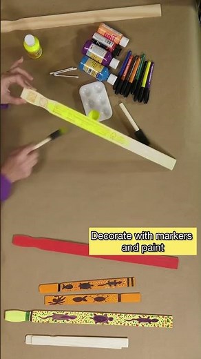 🎨✨ DIY Clapping Sticks Craft for Kids! | Inspired by Aboriginal Instruments ✨🎨